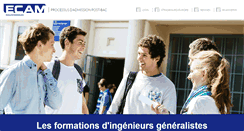 Desktop Screenshot of admission.ecam.fr