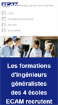 Mobile Screenshot of admission.ecam.fr